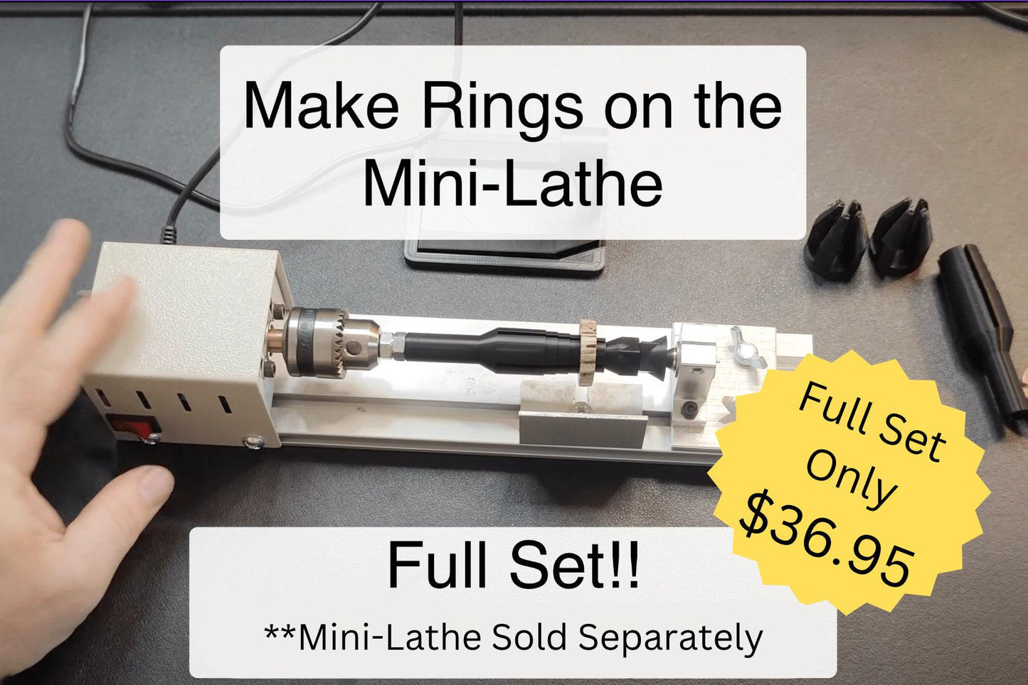 Ring making tool set for the mini lathe