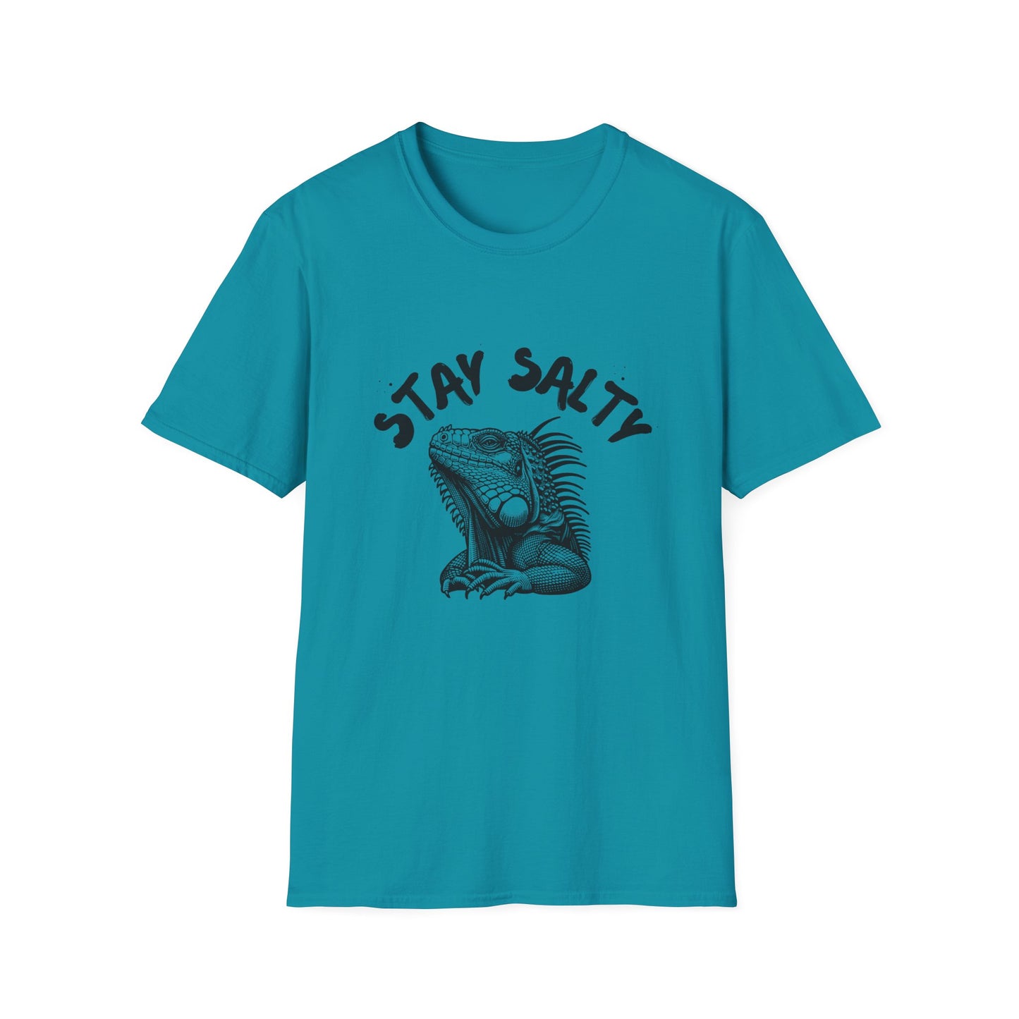 Stay Salty Iguana T-Shirt | Funny Reptile Lover Tee | Beachy Sarcastic Shirt | Tropical Aesthetic Gift