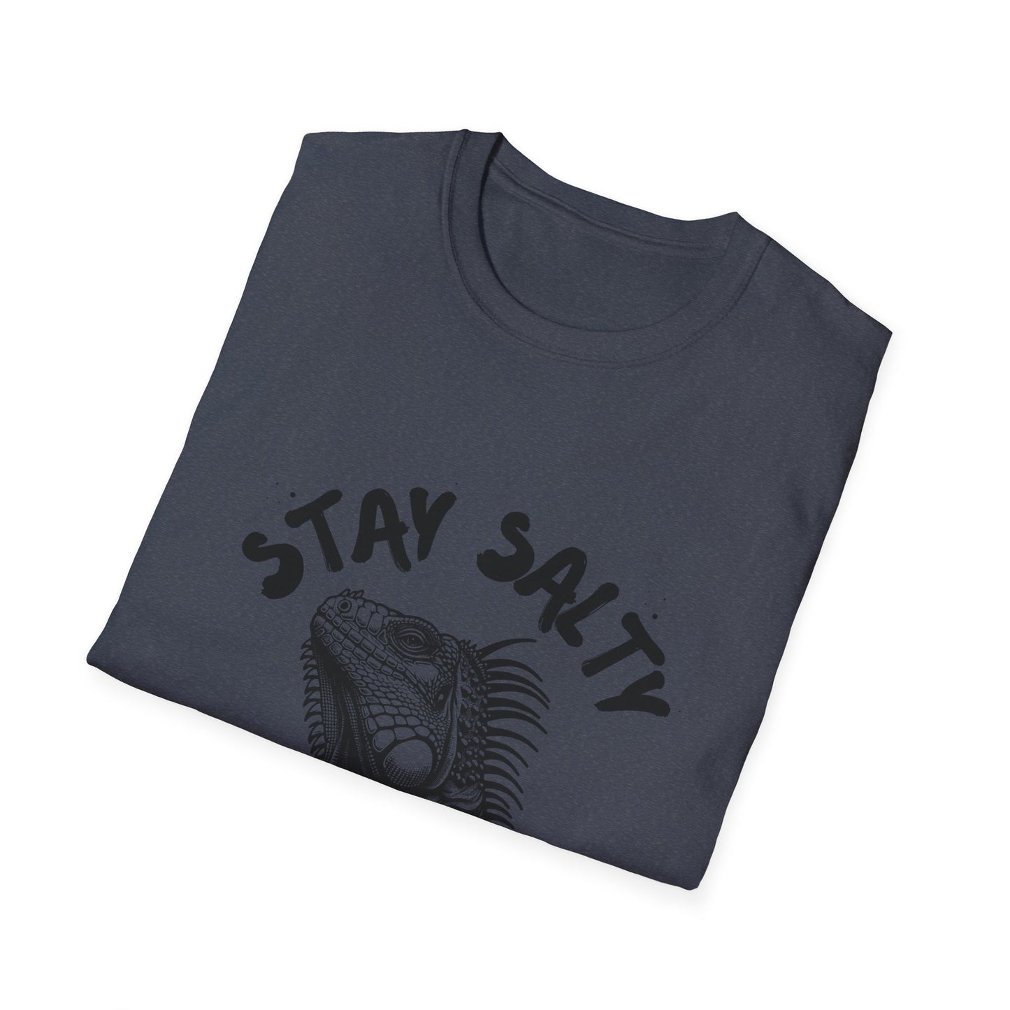 Stay Salty Iguana T-Shirt | Funny Reptile Lover Tee | Beachy Sarcastic Shirt | Tropical Aesthetic Gift