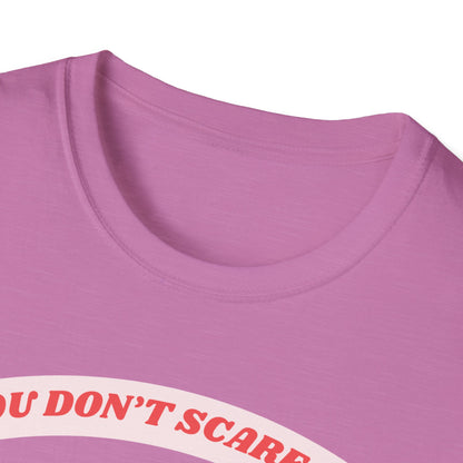 Funny 6th Grade Teacher T-Shirt, Unisex Tee, Softstyle Shirt, Gift for Teacher, School Tshirt, Don't Scare Me, Teacher Appreciation, Teacher