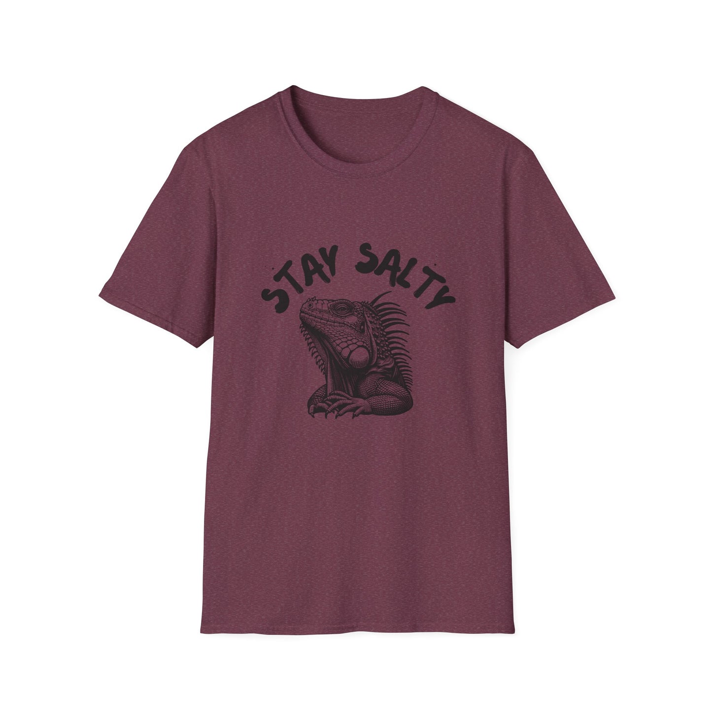 Stay Salty Iguana T-Shirt | Funny Reptile Lover Tee | Beachy Sarcastic Shirt | Tropical Aesthetic Gift