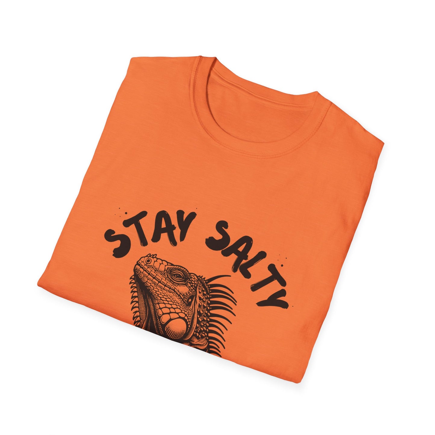 Stay Salty Iguana T-Shirt | Funny Reptile Lover Tee | Beachy Sarcastic Shirt | Tropical Aesthetic Gift