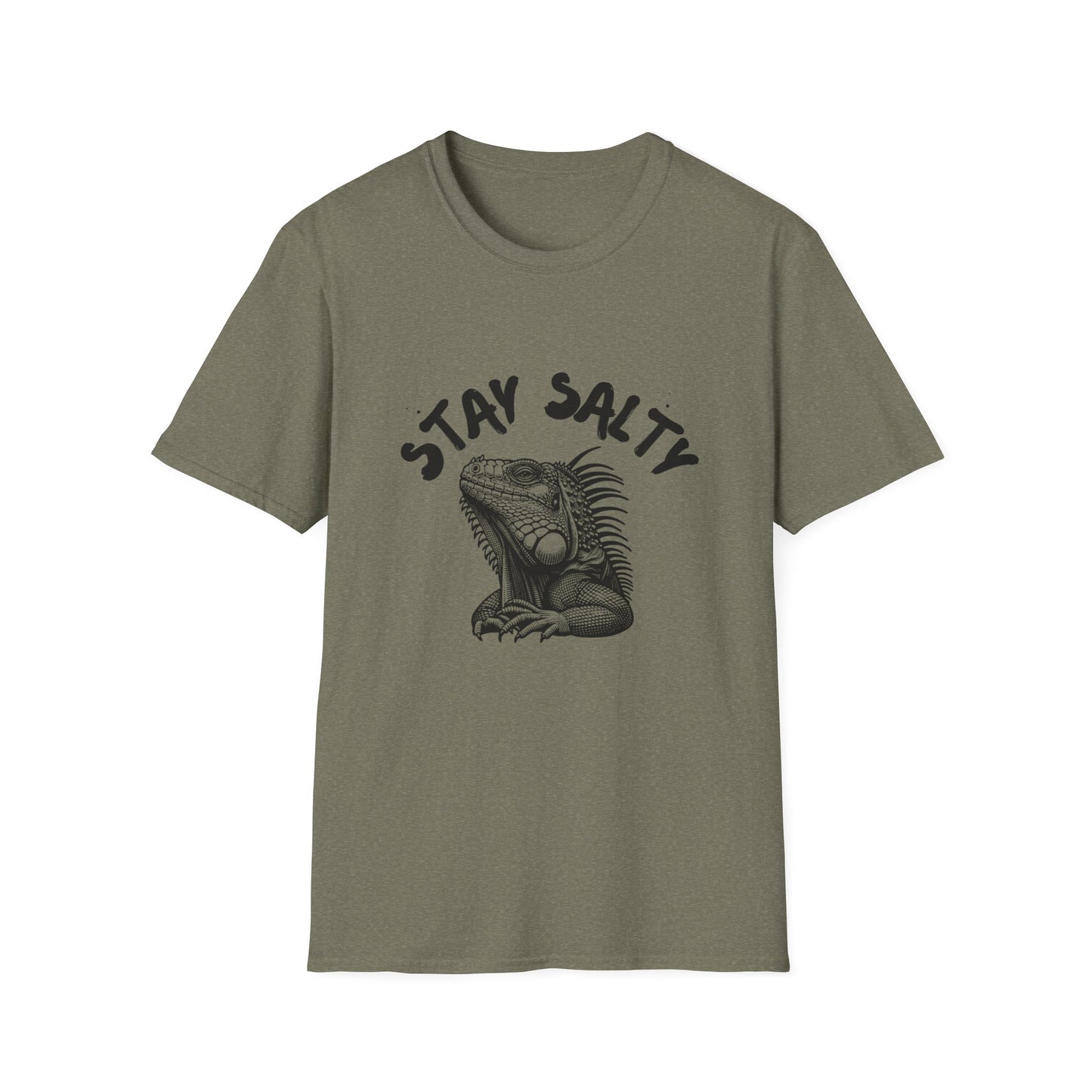 Stay Salty Iguana T-Shirt | Funny Reptile Lover Tee | Beachy Sarcastic Shirt | Tropical Aesthetic Gift