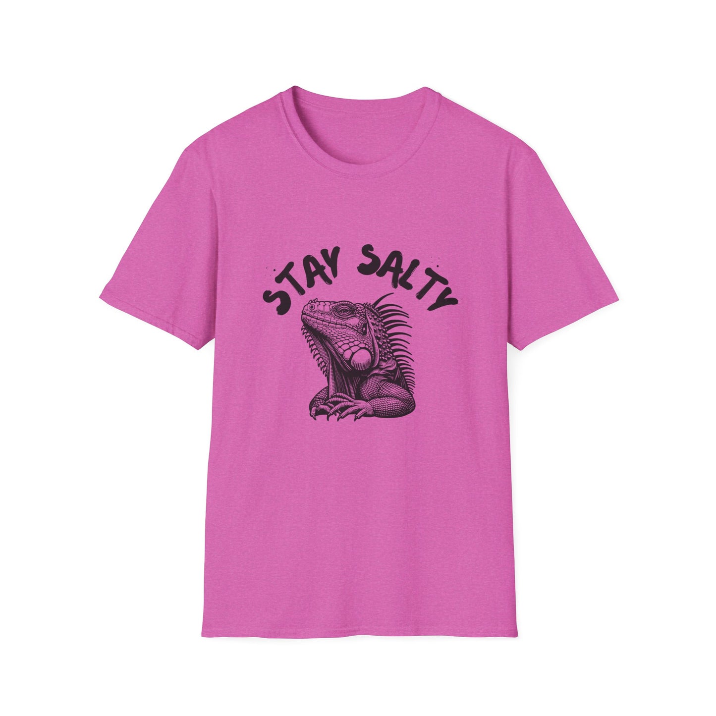 Stay Salty Iguana T-Shirt | Funny Reptile Lover Tee | Beachy Sarcastic Shirt | Tropical Aesthetic Gift