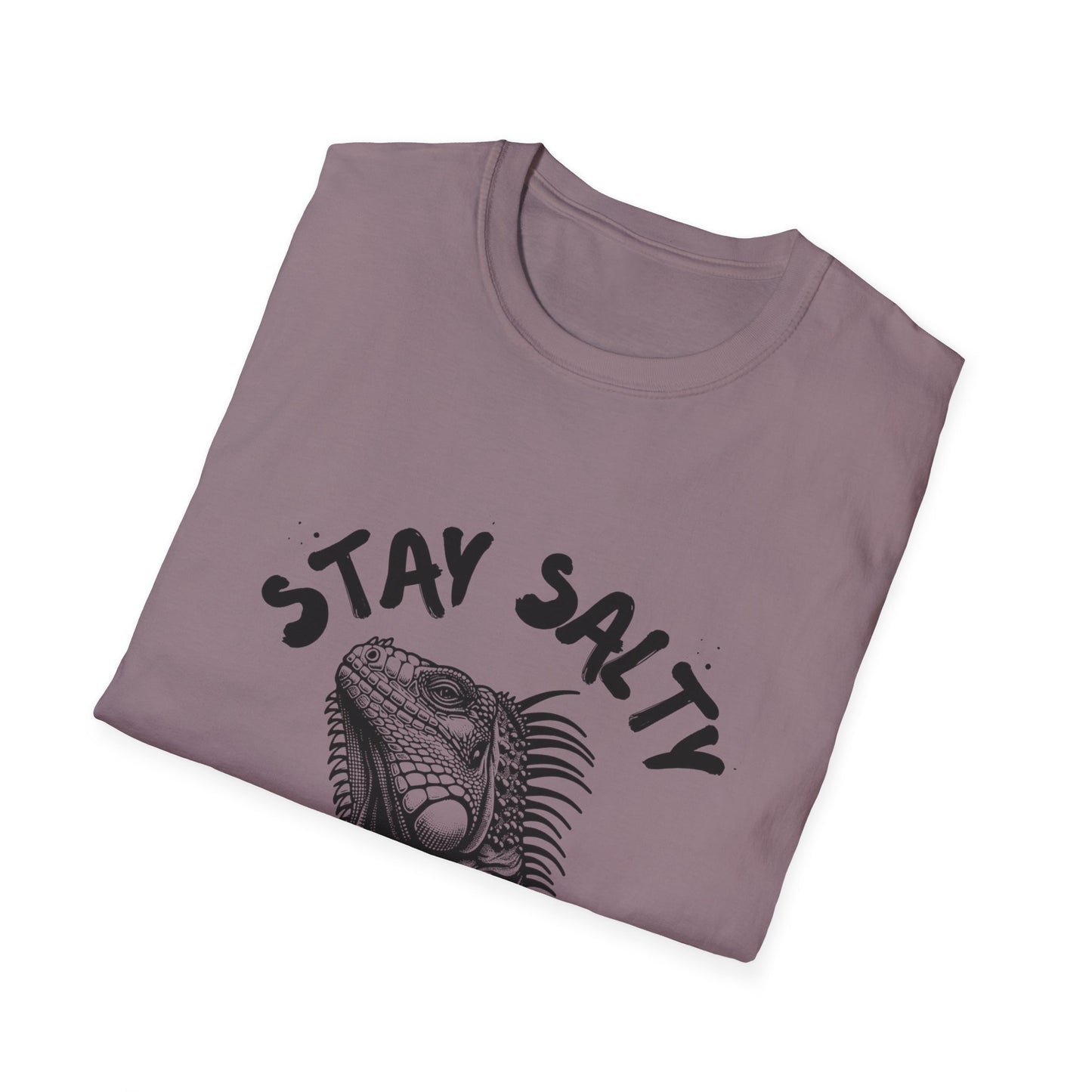 Stay Salty Iguana T-Shirt | Funny Reptile Lover Tee | Beachy Sarcastic Shirt | Tropical Aesthetic Gift