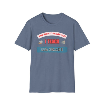 Funny 12th Grade Teacher Unisex T-Shirt, Back to School Tee, Teacher Gift, School Staff Shirt, Educator Appreciation Top