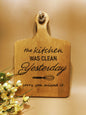 Funny Kitchen Sign –The Kitchen Was Clean Yesterday, Sorry You Missed It – Rustic Wood Décor