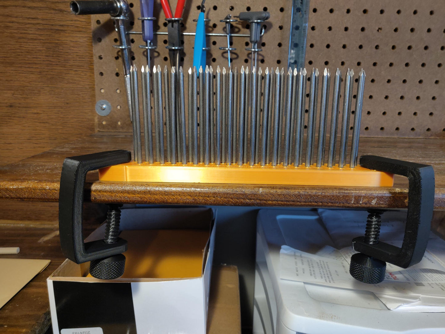 Table Clamps for Hackle