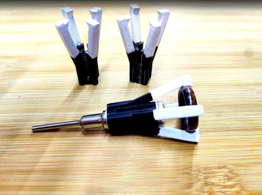 Dremel finger saver: finish the inside of your rings!