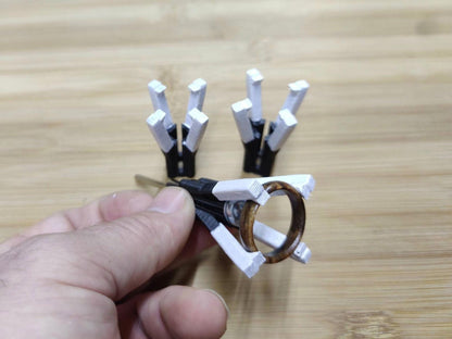 Dremel finger saver: finish the inside of your rings!